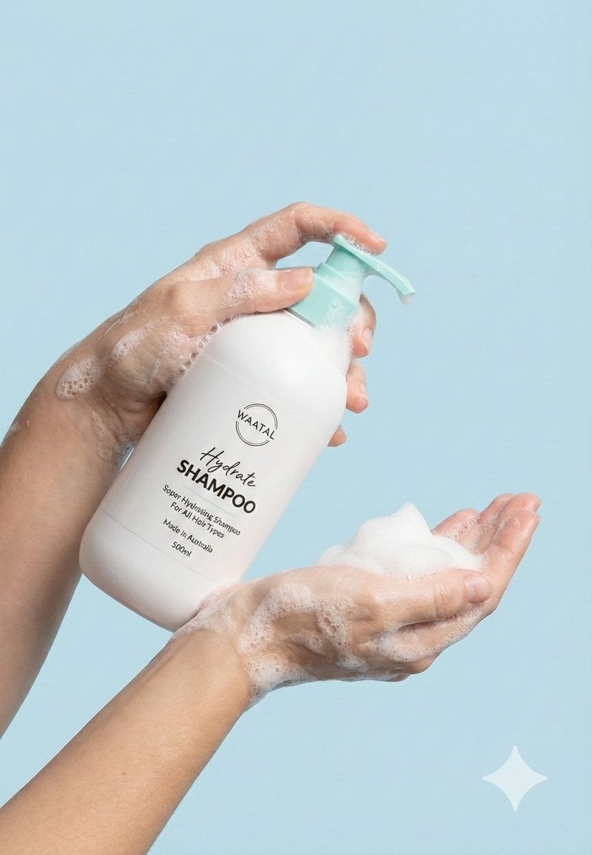 Minimalist Shampoo Product Photography