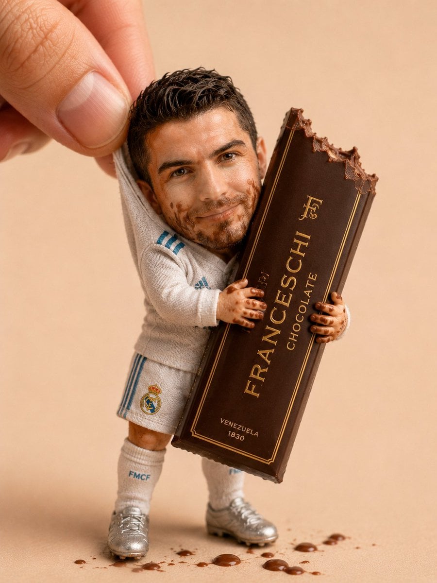 Handmade Chocolate Doll Miniature