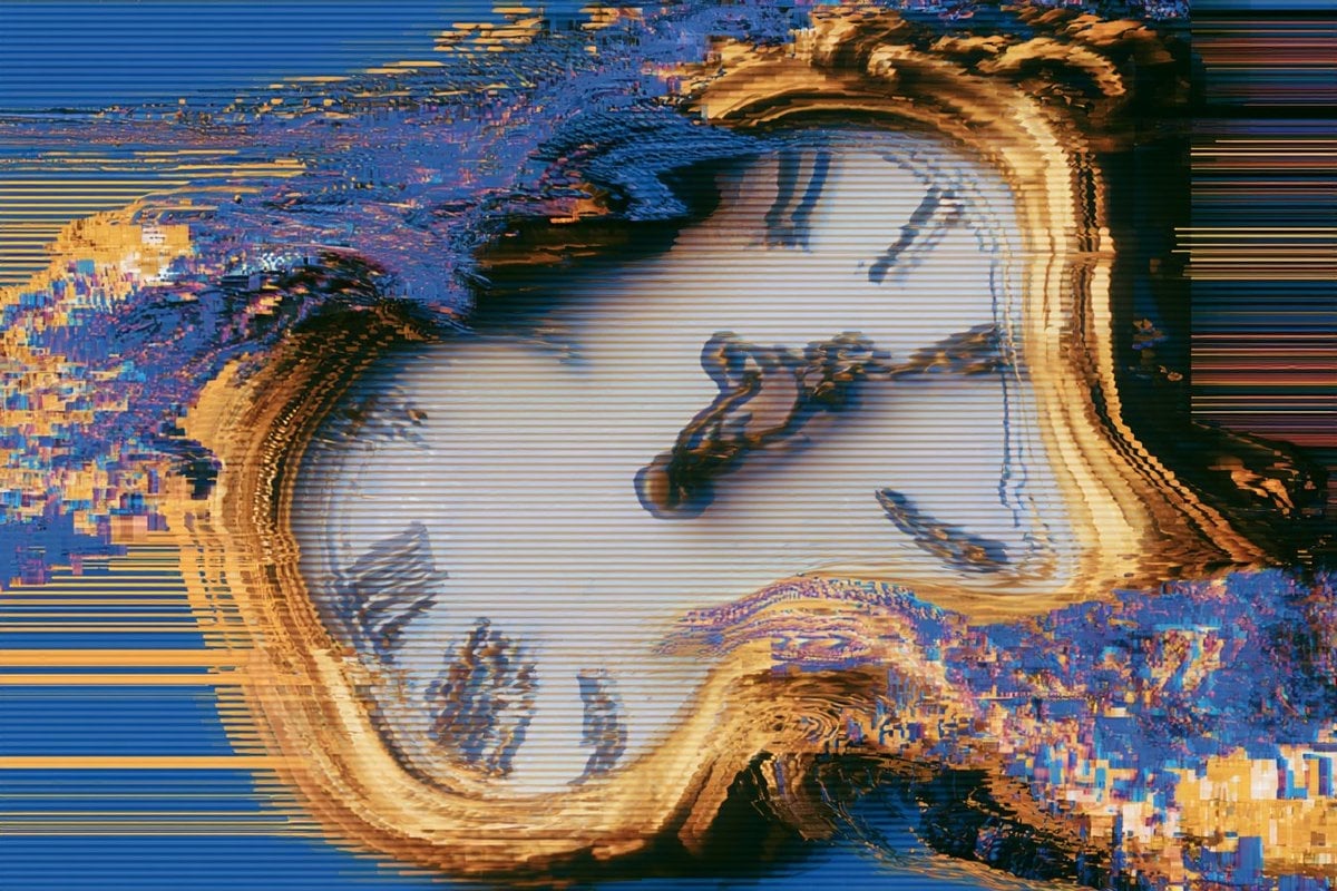 故障艺术数字消融