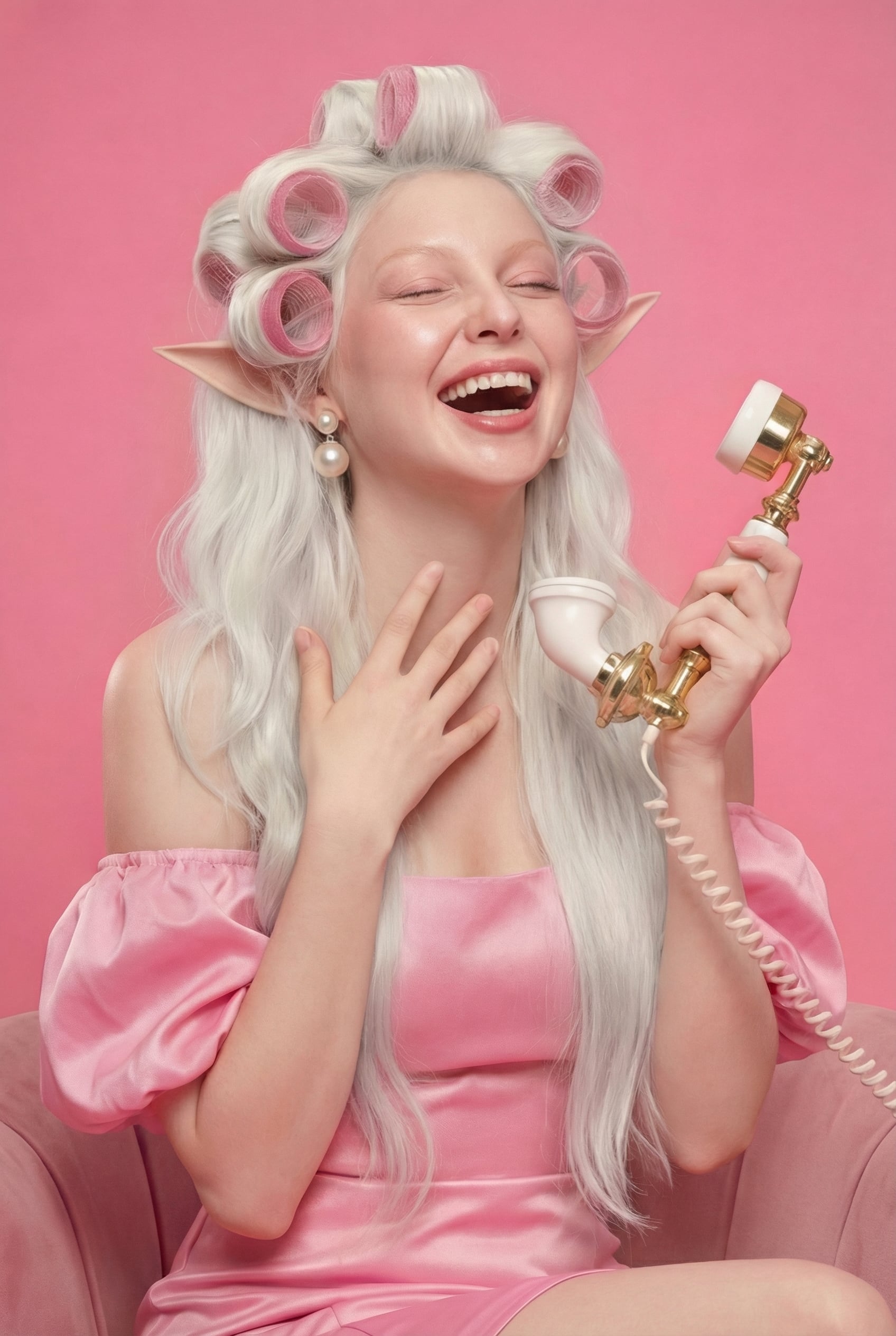 1960s Retro Barbiecore Portrait