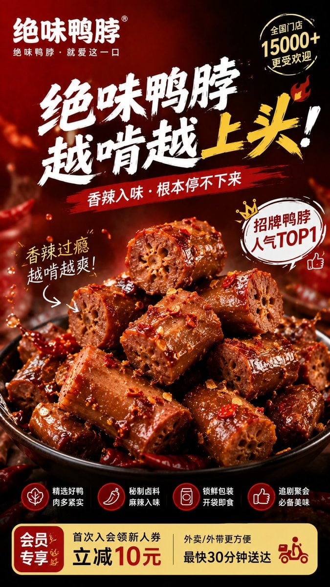 周黑鸭品牌概念海报