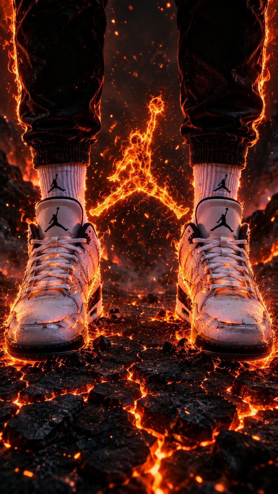 Fiery Volcanic Sneaker Concept