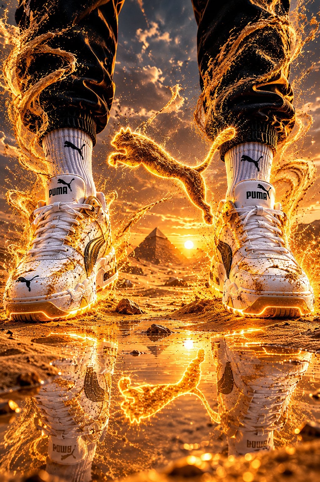 Fiery Volcanic Sneaker Concept
