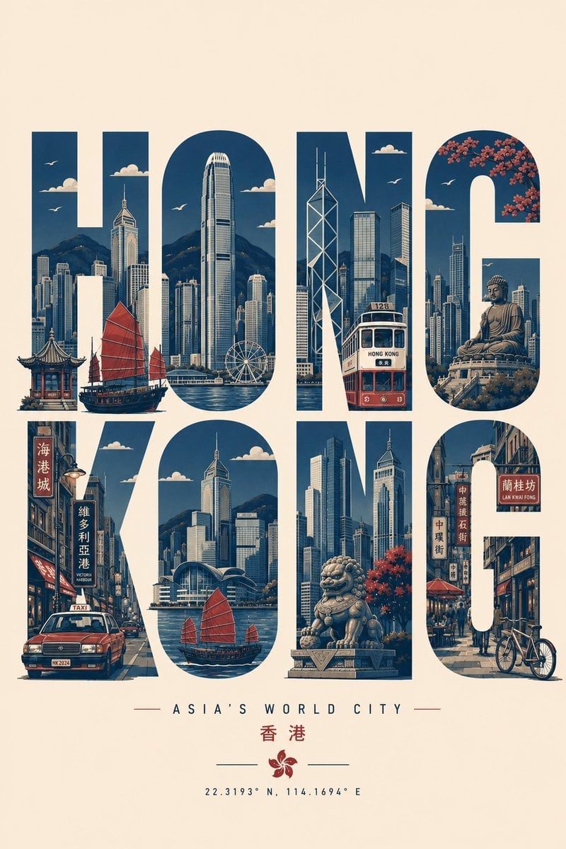 Typographic Travel Poster