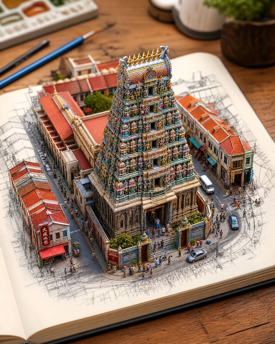 Sketchbook Miniature Diorama