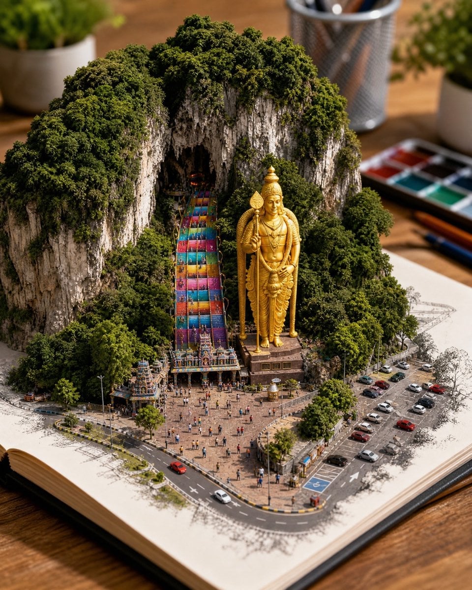 Sketchbook Miniature Diorama
