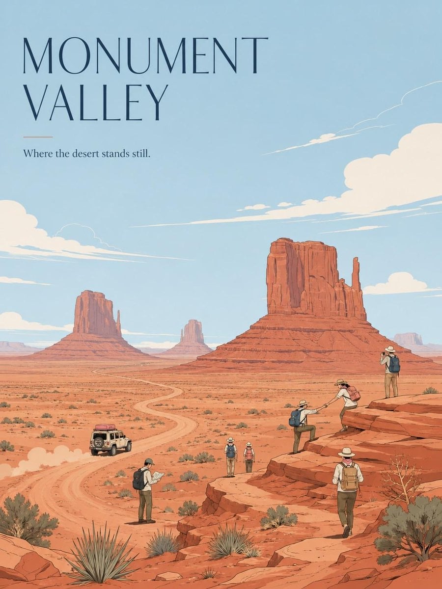 Minimalist Vintage Travel Poster