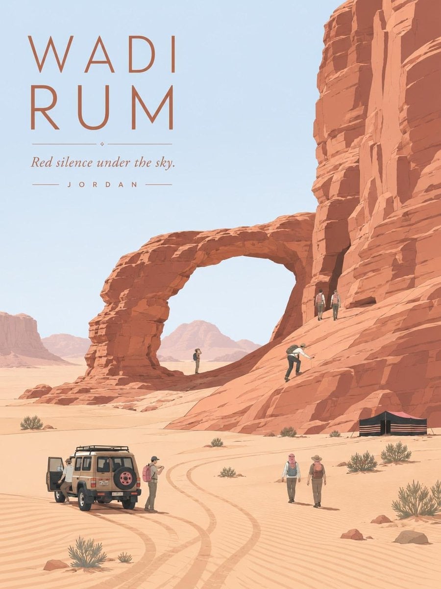Minimalist Vintage Travel Poster