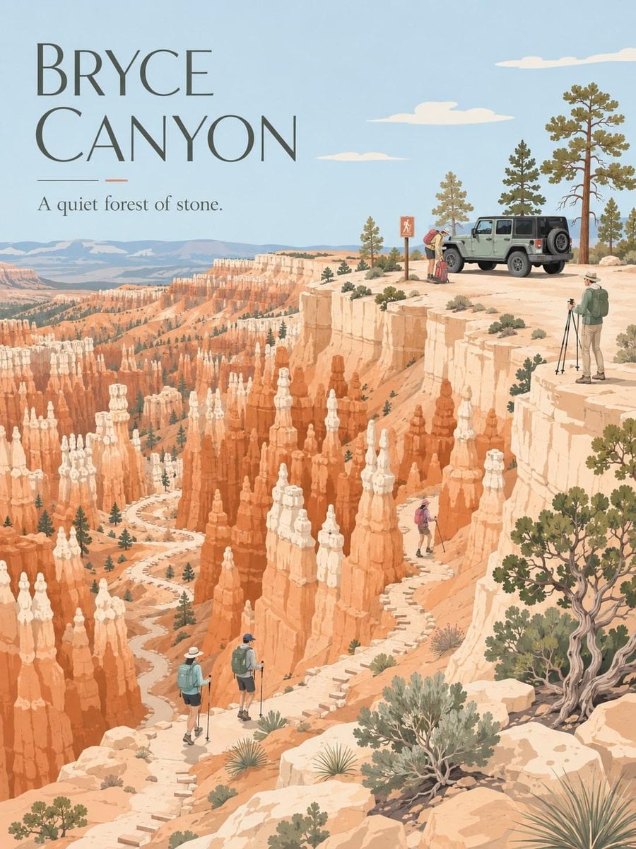 Minimalist Vintage Travel Poster