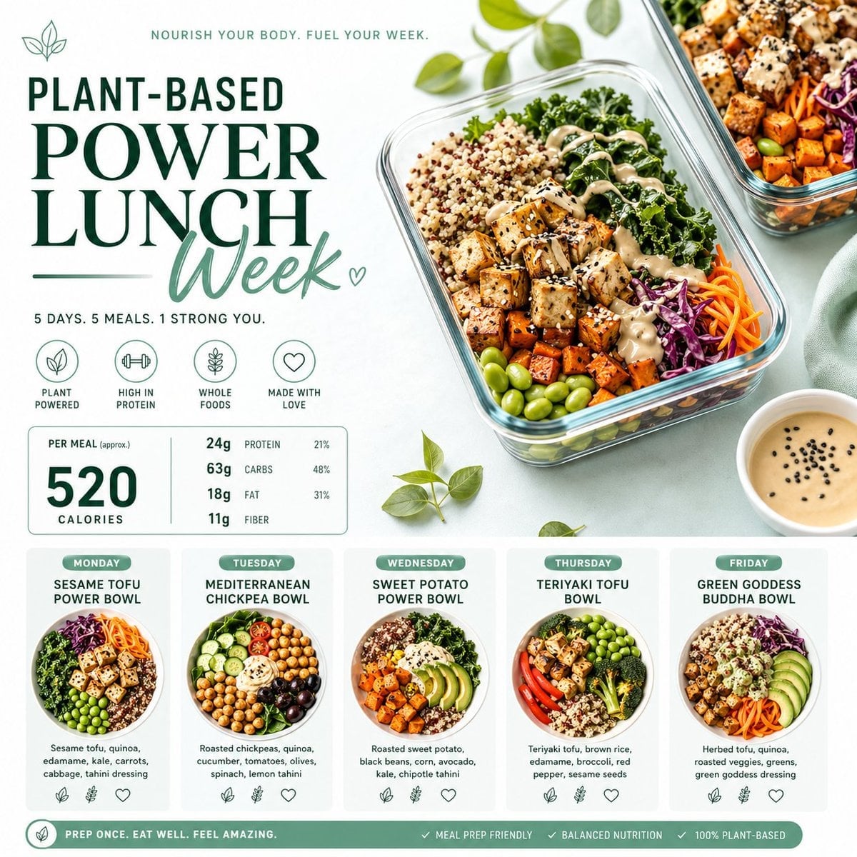 Healthy Meal Prep Layout
